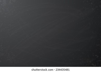 Black chalkboard background Grunge vector texture