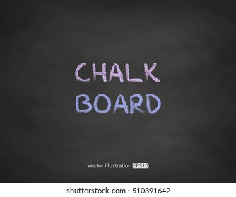 Black chalkboard background vector illustration 
