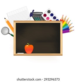 School supplies border Images, Stock Photos & Vectors | Shutterstock