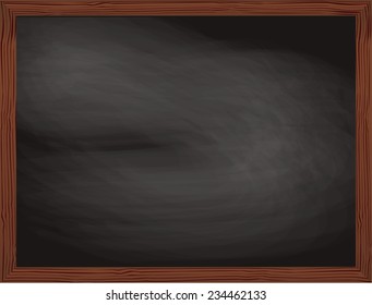 Black Chalkboard. Vector illustration.