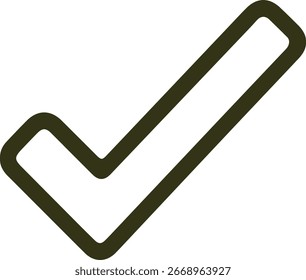 Icono de marca de verificación negra, Aprobación, éxito, confirmación, Acuerdo, validación, Ilustración vectorial de tarea completada sobre fondo blanco