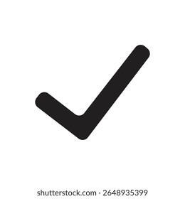 Black check mark icon on vector file type design 