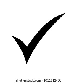 Black check mark icon. Check icon vector. Tick symbol