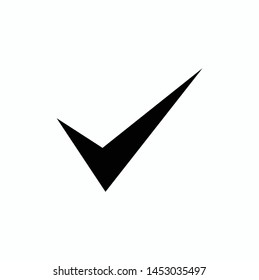 Black check mark symbol. vector illustration