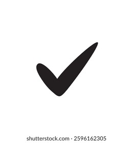 Black check mark tick icon symbol Vector