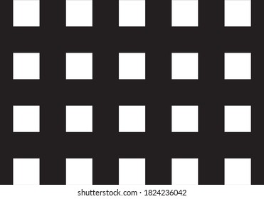 
Black checkered fence on white background