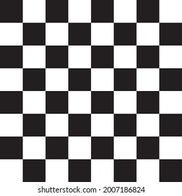 Black Checkered pattern isolated on white background