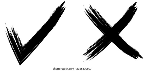 schwarze Markierung und Kreuz auf weißem Hintergrund