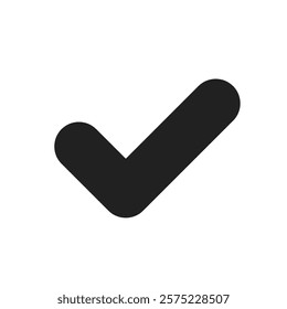 The black checkmark icon symbolizes not only completion but also affirmation, making it a highly versatile design element that proves useful in a wide range of projects and various industries