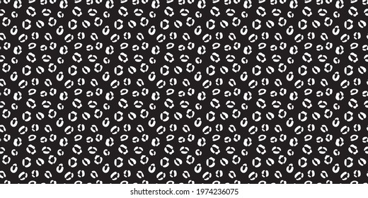 Black cheetah seamless repeat pattern, vector background, repeating wallpaper, animal print, leopard pattern. Black and white cheetah.