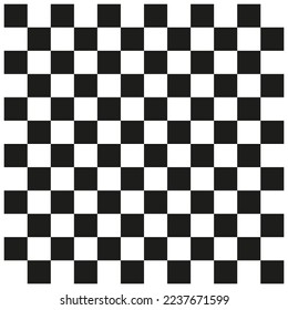 Black chess board. Tile design. Vector illustration. stock image.