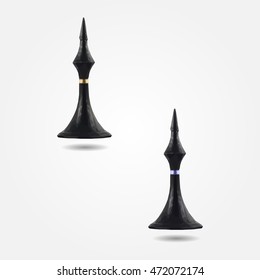 Black chess figure bishop high resolution flat triangle polygon vector eps10