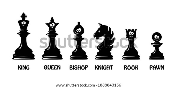 Black chess with funny\
emoticons.