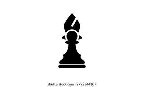 Black chess king piece icon symbol