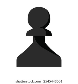 Black Chess Pawn vector art