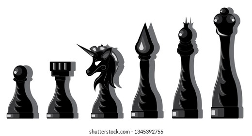 Black Chess Pieces