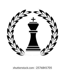 black chess pieces. Chess piece icons. Board game. Vector illustration isolated on white
