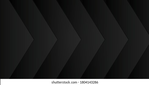 Black chevron line pattern background, Dark abstract background, vector illustration.