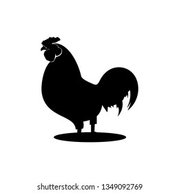 black chicken silhouette
