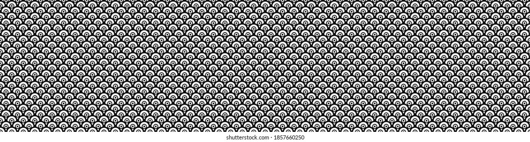 Black Chinese wave pattern abstract illustration vector background