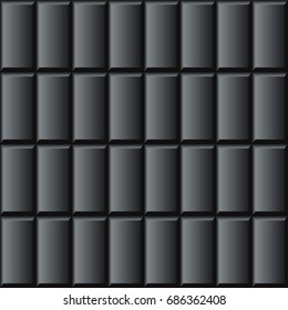 Black chocolate tiles
