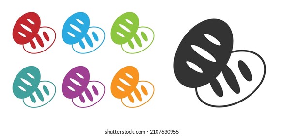 Icono de pan negro cristiano aislado en fondo blanco. Religión y cristianismo. Indique los iconos en colores. Vector