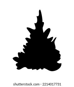 Black christmas trees. Vector object for creating pattern, wallpapers, and decorations.