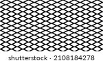 Black chrome Steel Grating seamless structure. Mesh geometric isolated on white background. Vector illustration. EPS 10.