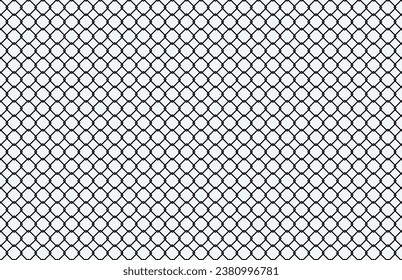 Black chrome Steel Grille seamless structure. White background Vector illustration.