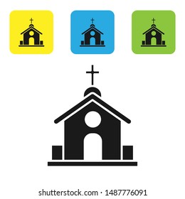 Church Vector Icons Set White Illustration Stock Vector (Royalty Free ...