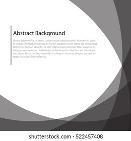 Black Circle Abstract Background. Vector Illustration