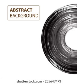 black Circle Abstract Technology background for computer graphic website internet and business. text box. label. Brochure. Roll. card. white background.
