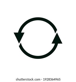 schwarzer Kreis-Pfeil. Vektorsymbole. Grafik für Website.