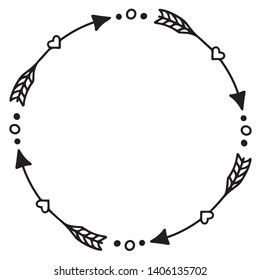 Black circle arrows for decoration