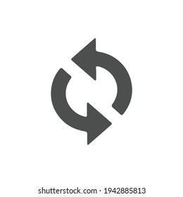 black circle arrows. Vector Icons. Graphic for website.