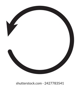 Black circle arrows. Vector Icons. Graphic for website.