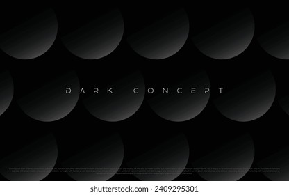 Black circle background. Abstract circle gradient backdrop of rich and luxurious colors. Useful for backgrounds, presentations, mailer, templates etc.