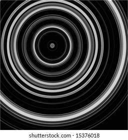 black circle background with a center point