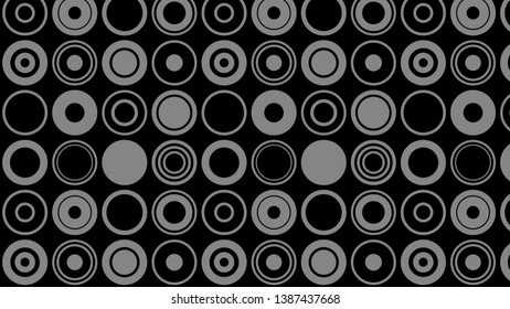 Black Circle Background Pattern Vector