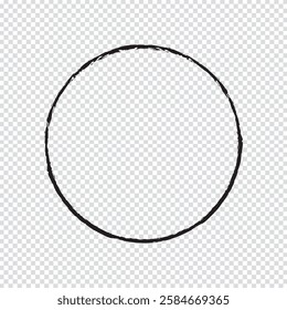 Black circle brush stroke vector isolated on white background. Black circle brush stroke. vector brush strokes circles of paint on white background. Ink hand drawn paint brush circle. Black abstract 