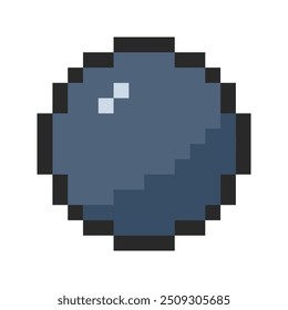 black circle design pixel art