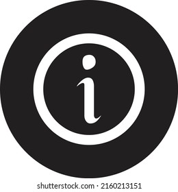 black circle doubt icon with white background