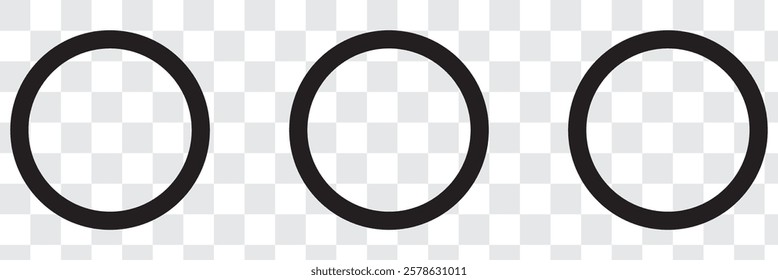 black circle frame icon png