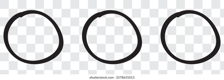 black circle frame icon png