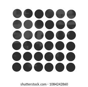 Black circle gradient set with modern abstract backgrounds. Grey fluid covers for calendar, brochure, invitation, cards. Trendy soft color. Template with round gradient set for screens and mobile app.