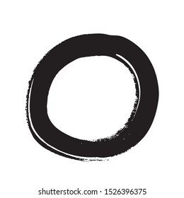 black circle grunge background, vector illustration