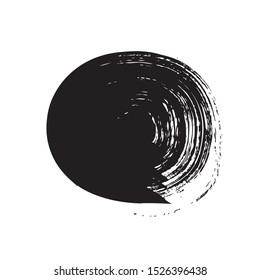 black circle grunge background, vector illustration