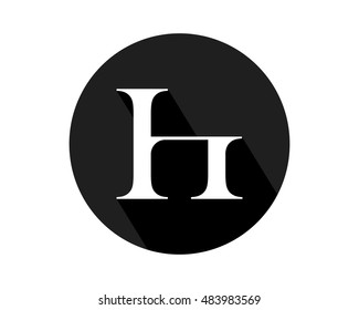 black circle initial typography typeset logotype alphabet font image vector icon logo symbol