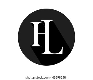 black circle initial typography typeset logotype alphabet font image vector icon logo symbol