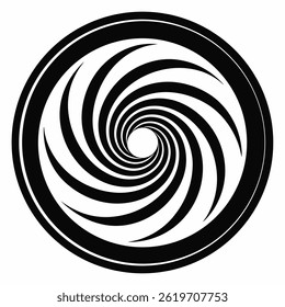 Vector negro del icono de la línea del círculo sobre fondo blanco.